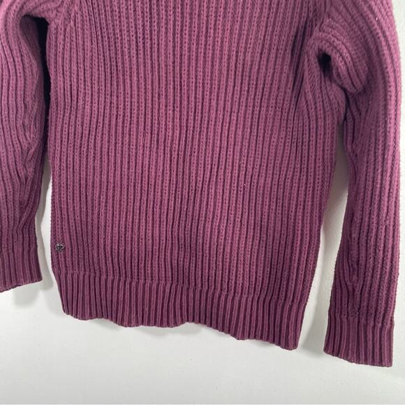 Lululemon Bring The Cozy Chunky Cable Knit Pullover Sweater 2 Dark Adobe - Picture 11 of 14